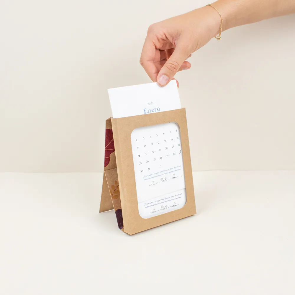 calendario plantable estuche