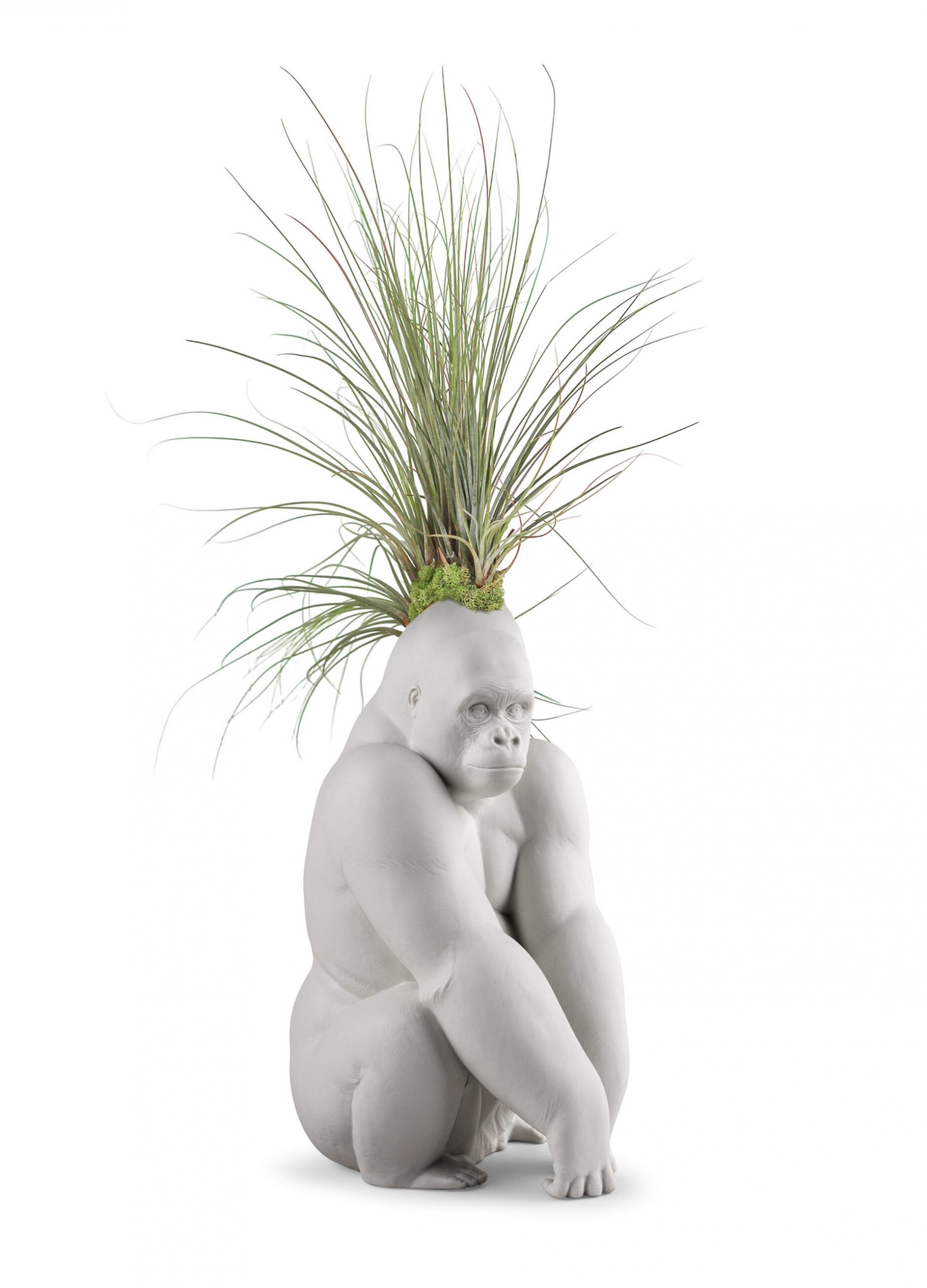 Gorilla with airplant (Lladró & Plant The Future)