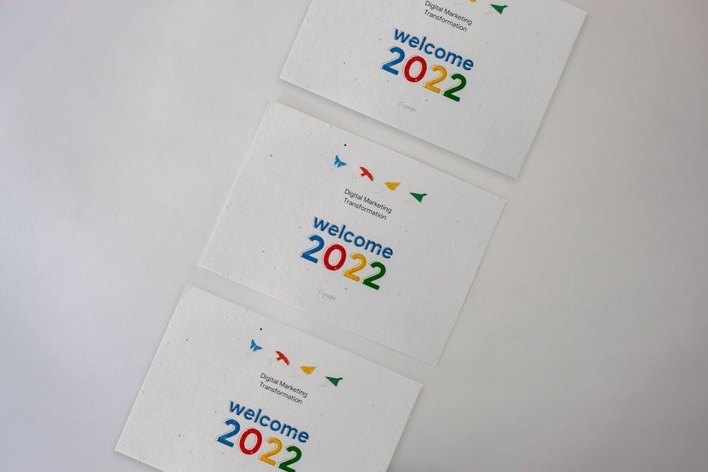 Tarjeta de visita plantable L'Occitane Francia