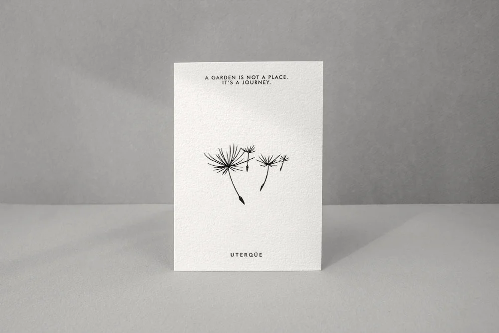 flyers de papel con semillas