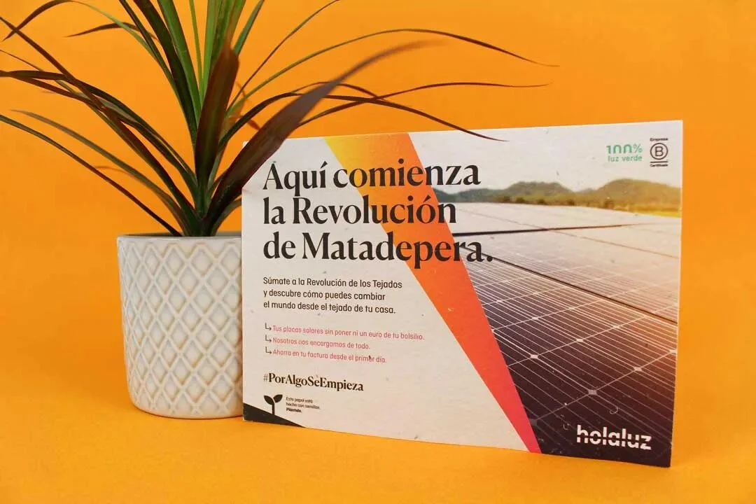 Flyer plantable hola luz