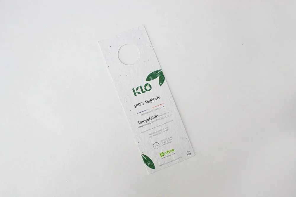 Kerhea packaging sostenible de papel con semillas.