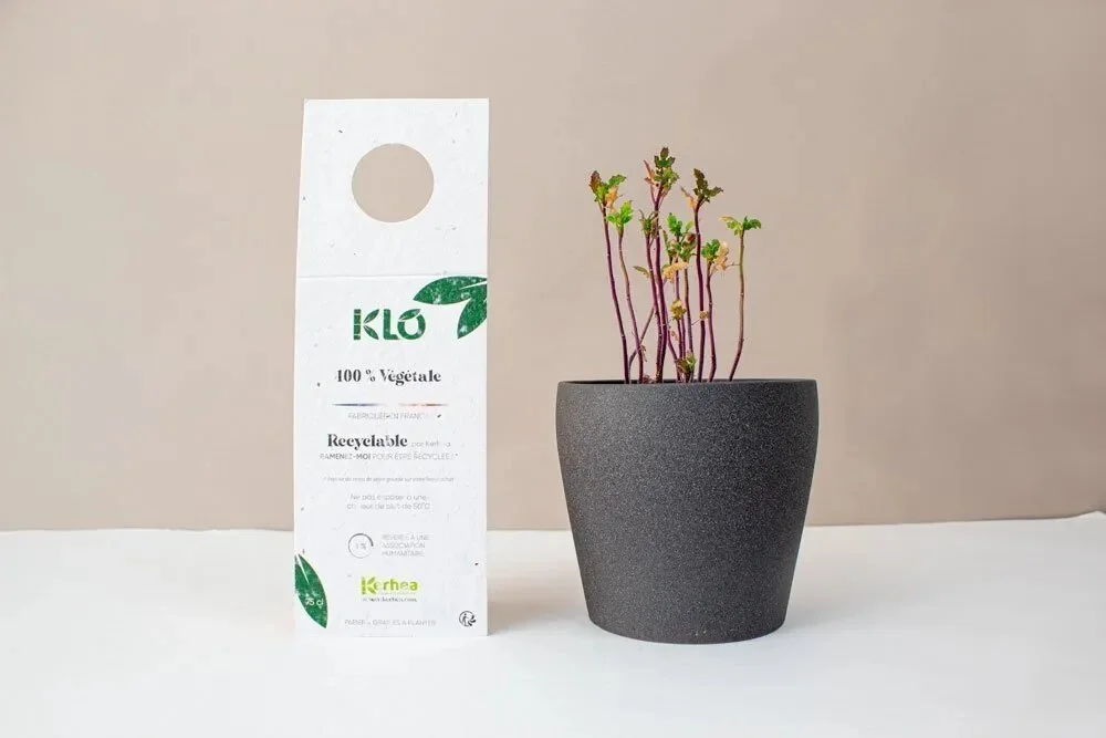 Kerhea packaging sostenible de papel con semillas.