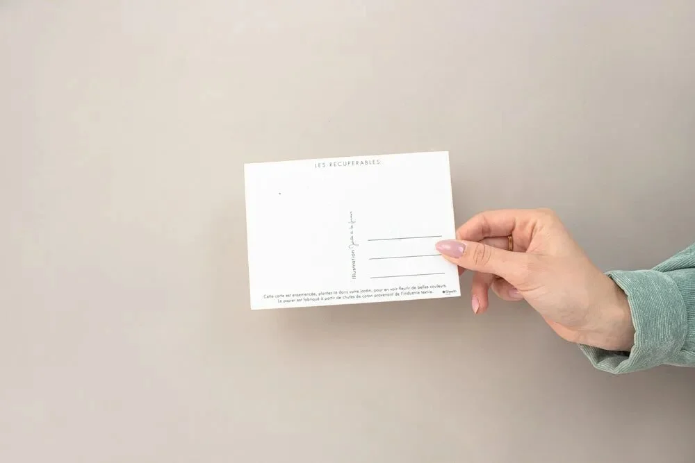 Postales A6 de papel con semillas Les Récupérables