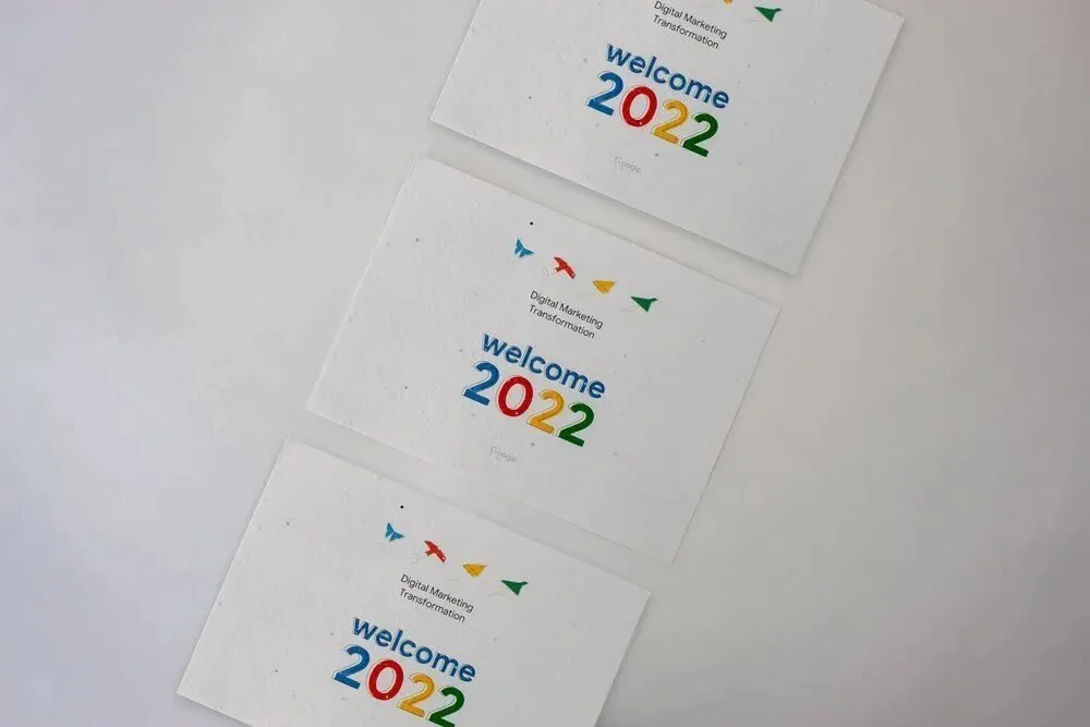 tarjeton papel ecologico