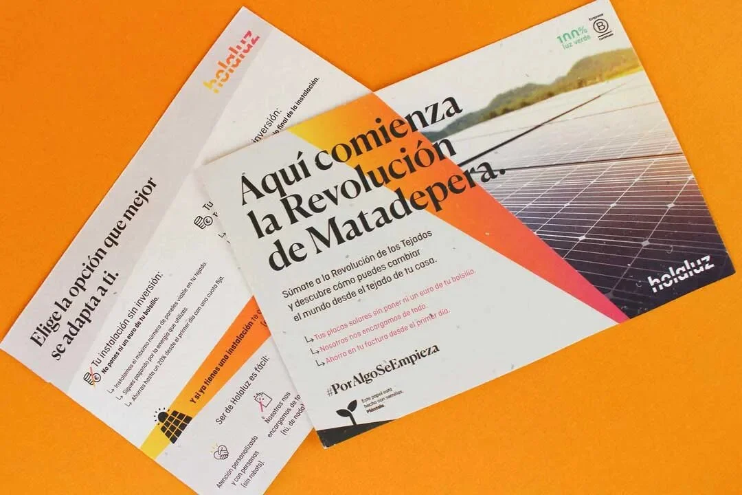 flyer plantable hola luz