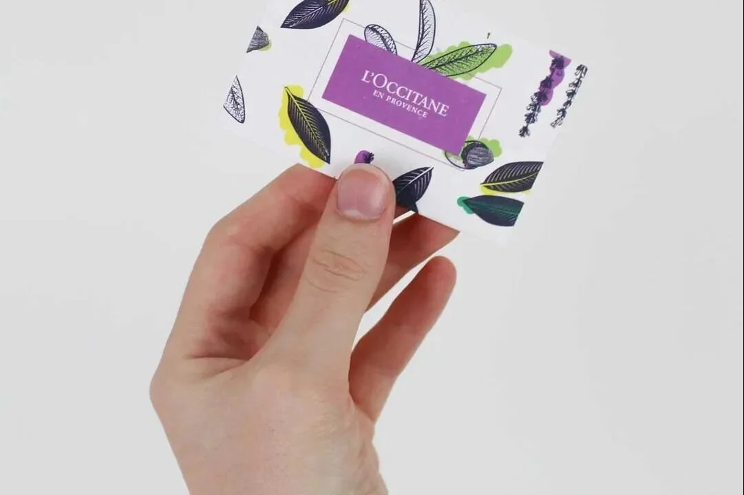 Tarjeta plantable L'Occitane Francia