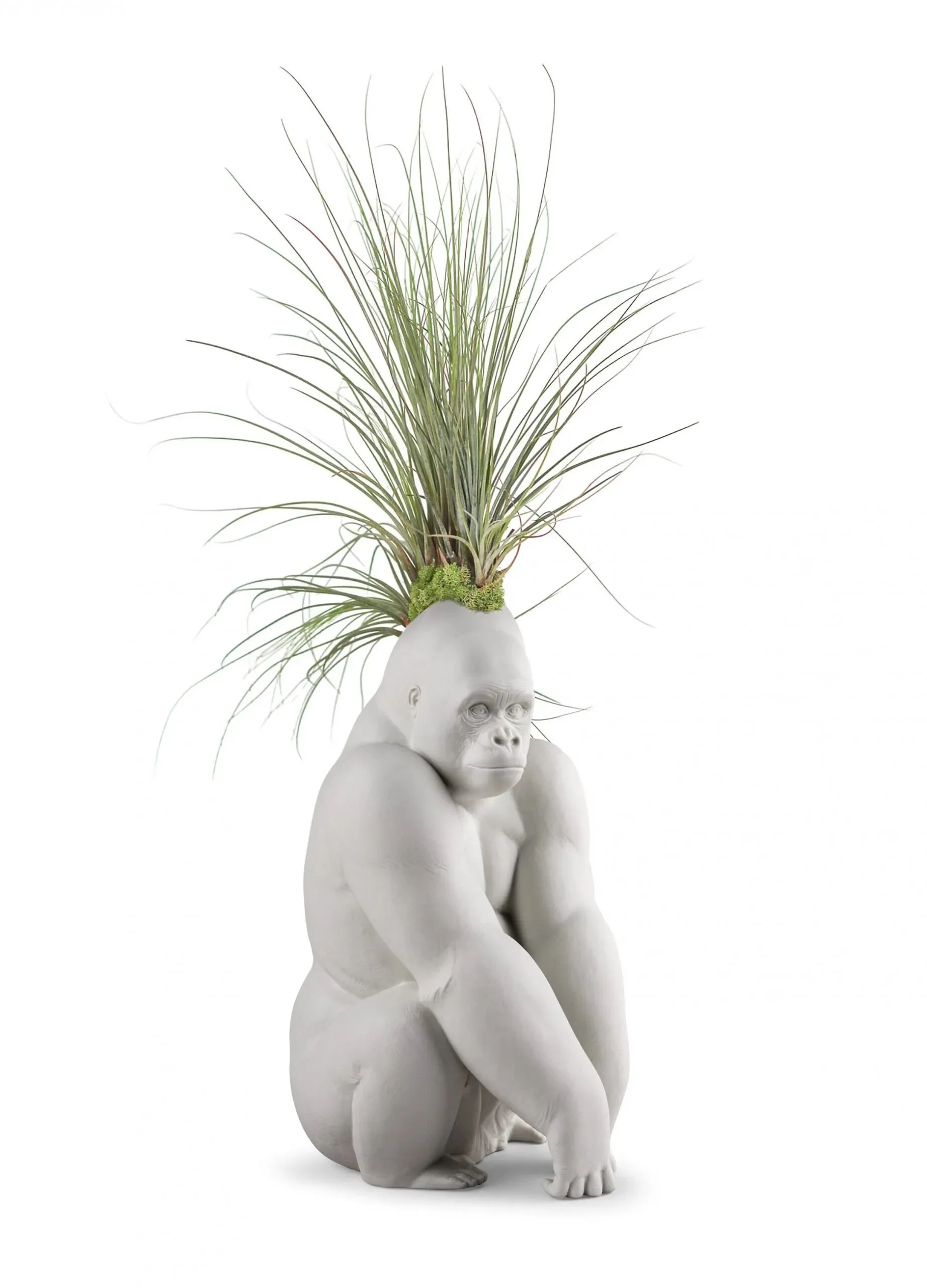 Gorilla with airplant (Lladró & Plant The Future)