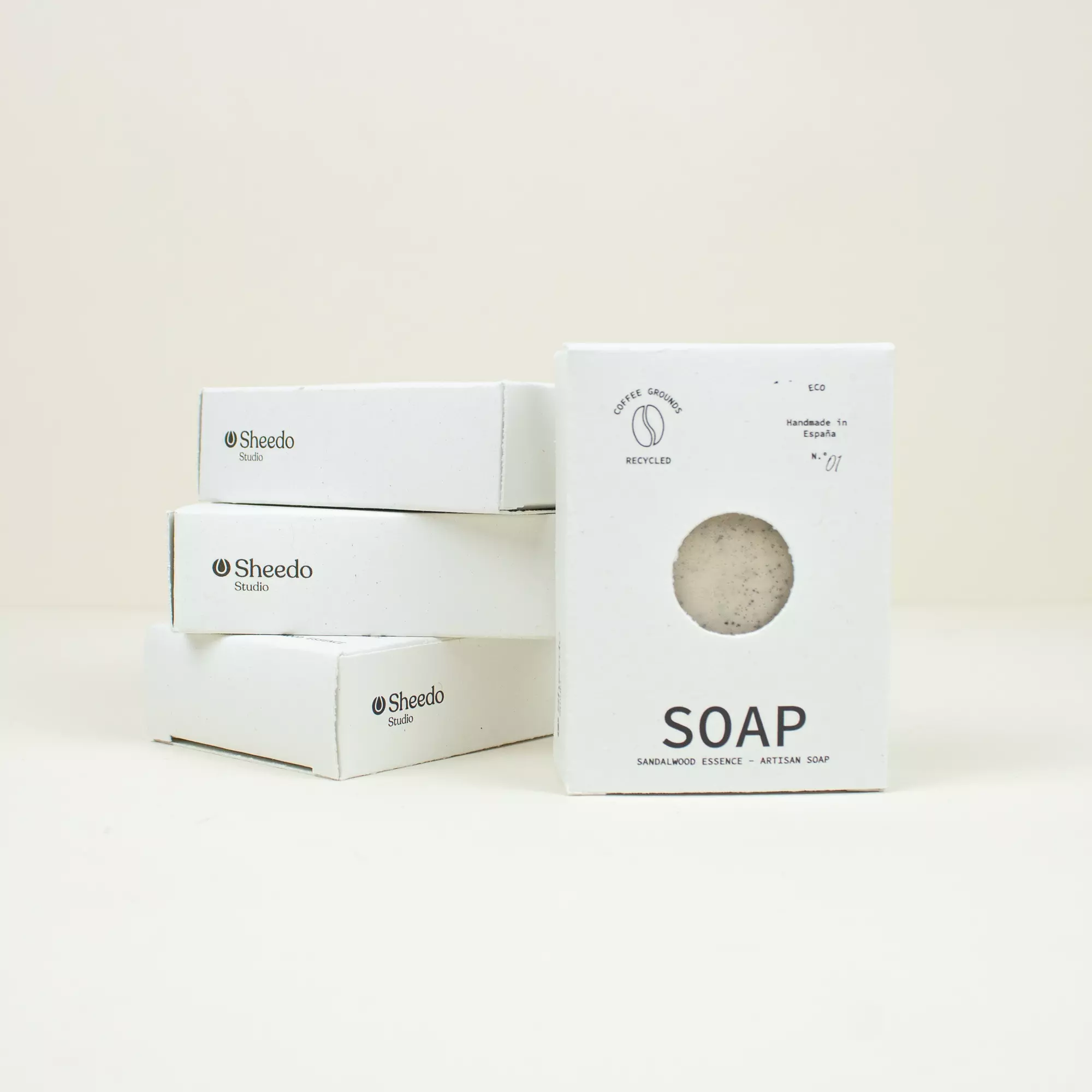 jabon glicerina packaging blanco