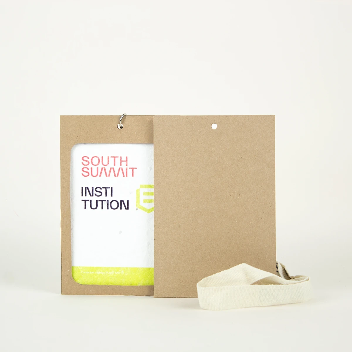 sustainable badge holder event no printing