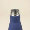 Botella de acero inoxidable 750ml color azul detalle rosca