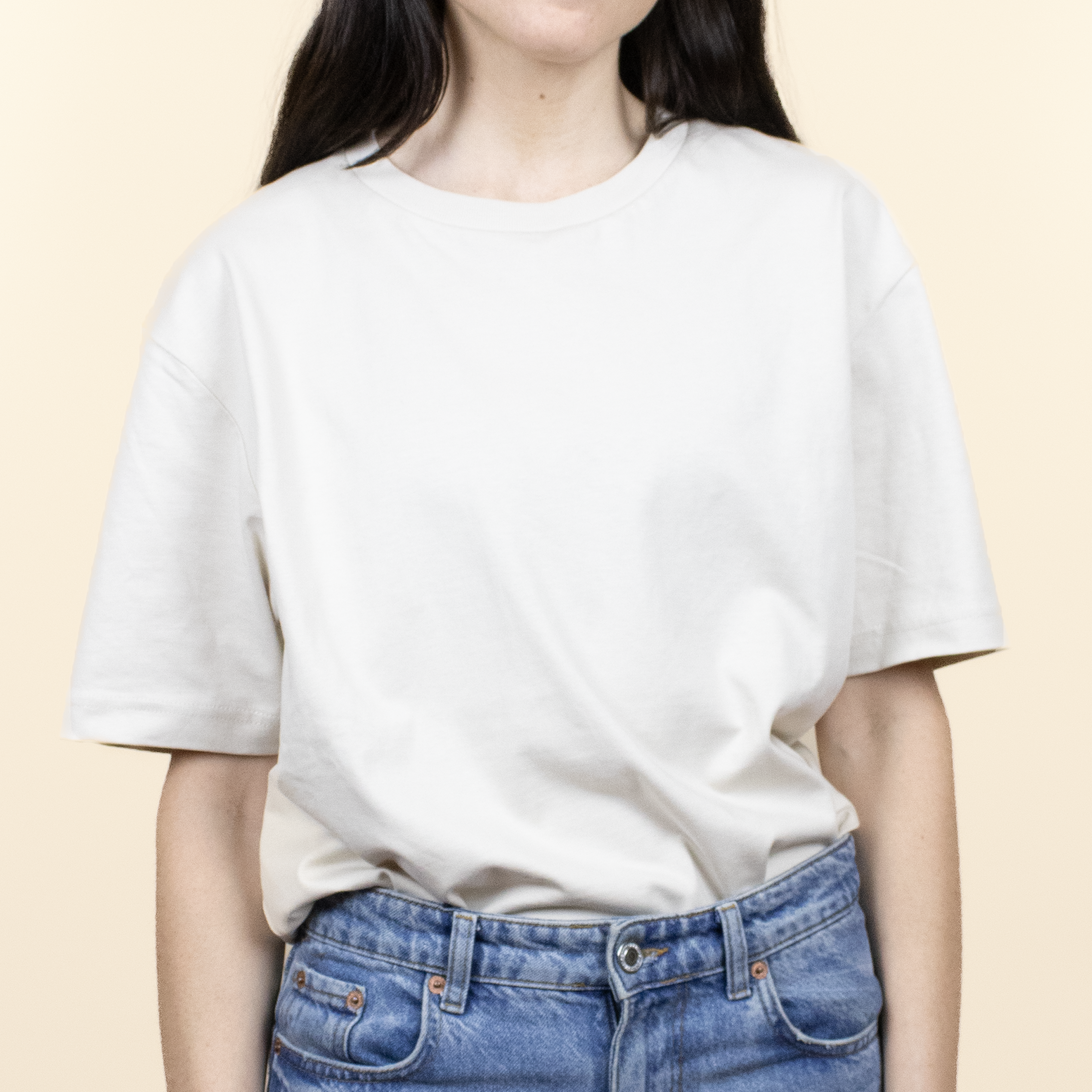 Camiseta Beige Frontal Chica