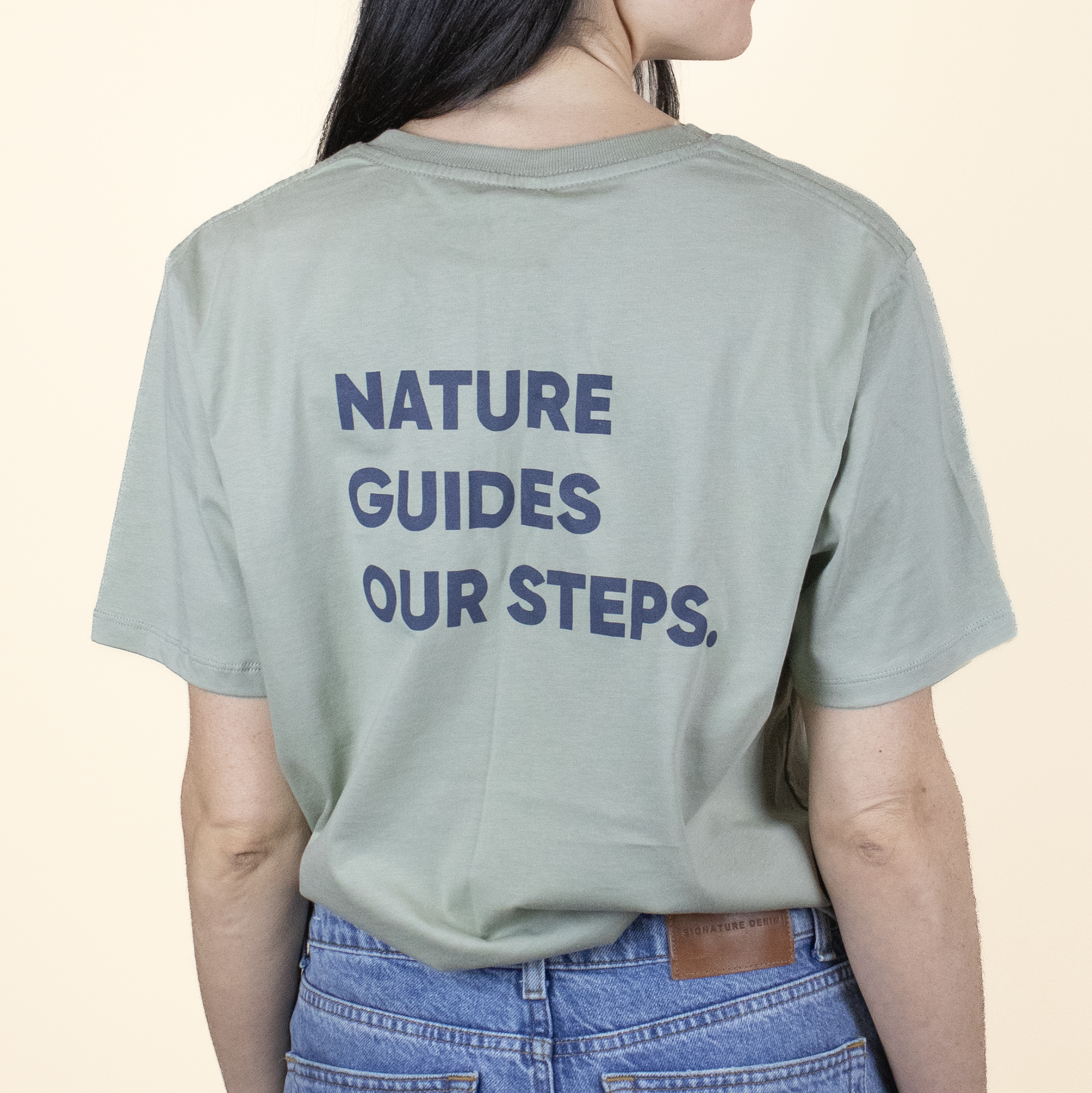 camiseta personalizada verde Espalda Chica