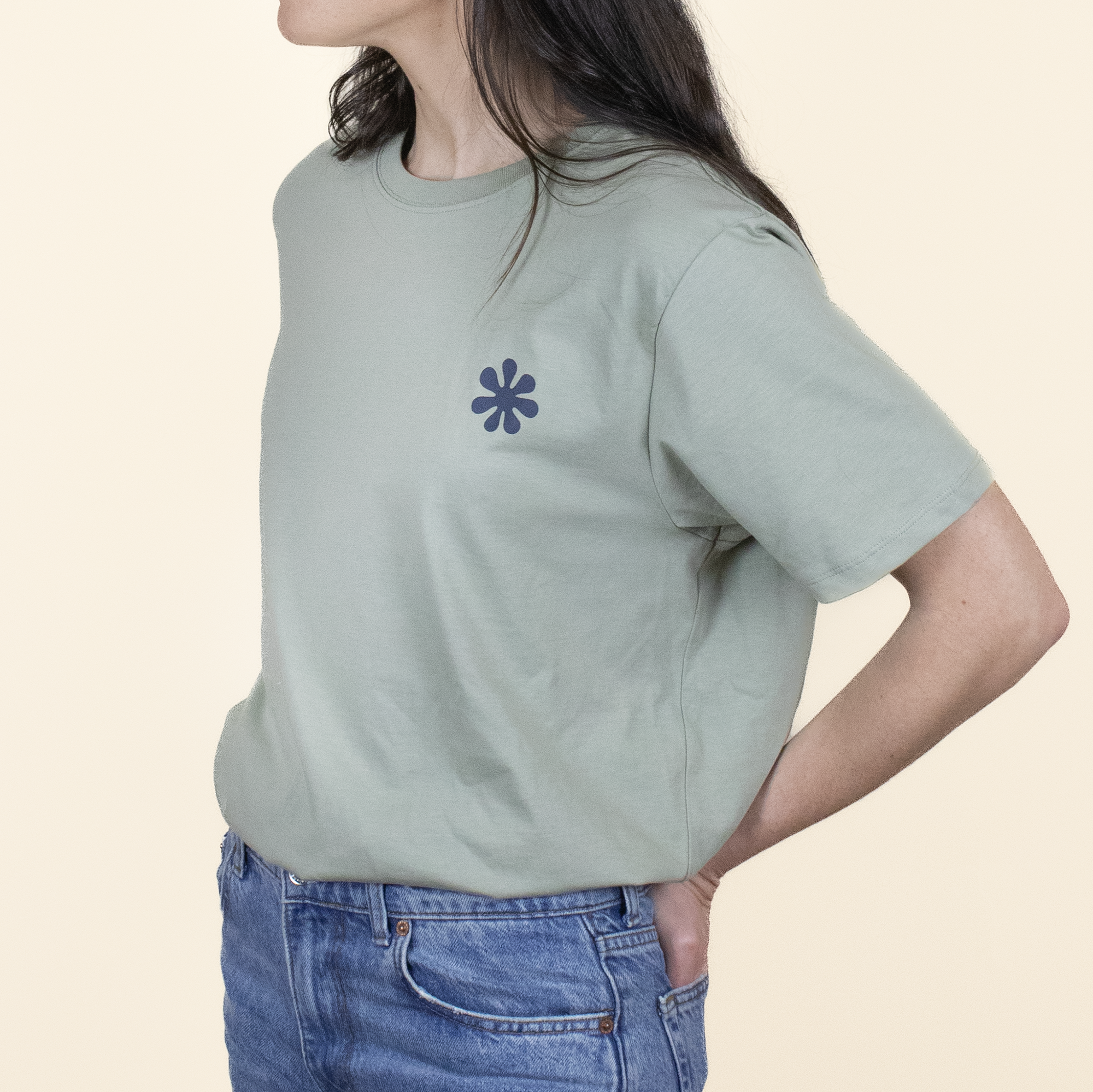 camiseta-personalizada-verde camiseta personalizada verde Lateral Chica