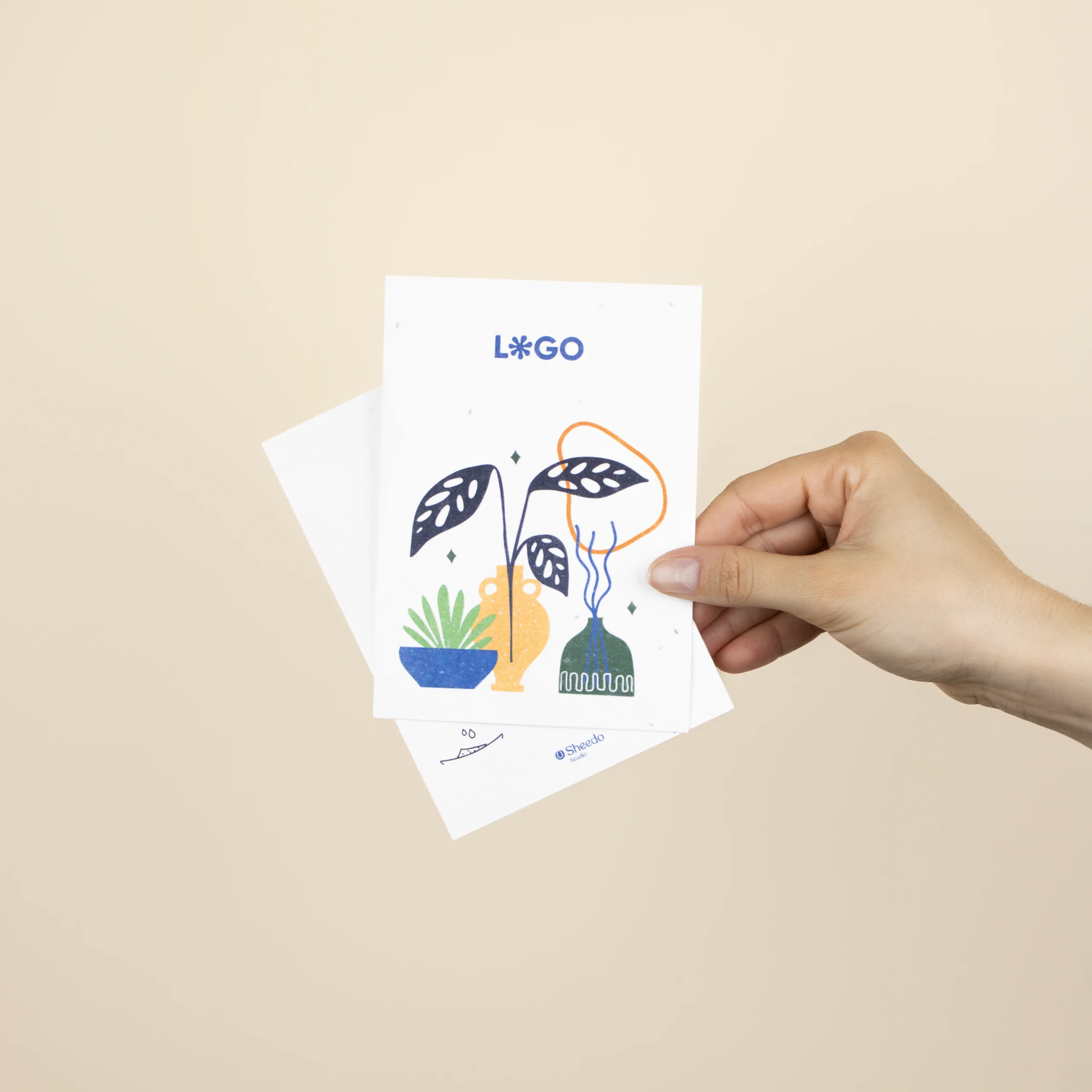 A6 de papel semillas 2 caras