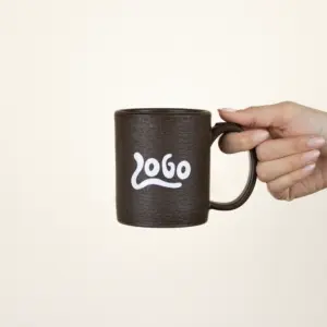 Taza bioplástico café