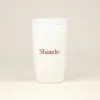 Taza termo personalizada VELVET taza termo personalizada con logo frontal fondo beige
