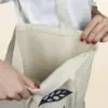 Bolsa de algodón personalizada NATA 240 Bolsas de algodón personalizadas abierta
