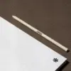 Lápiz de papel reciclado ALBAR SOL Lápiz de papel reciclado personalizado con logo y cuaderno reciclado blanco cerrado