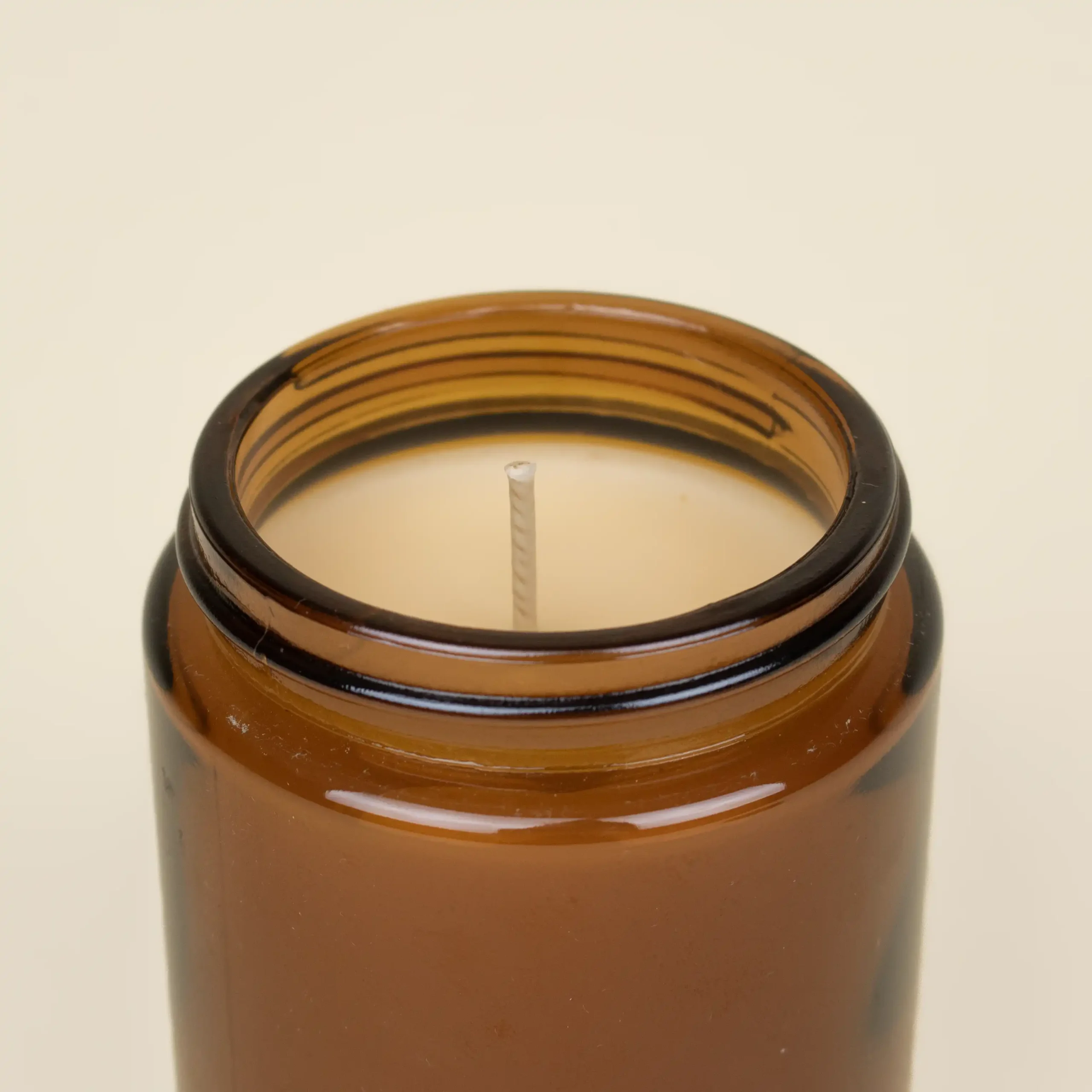 Vela ecológica personalizable CANDI Abierta Vela ecológica de soja abierta detalle mecha