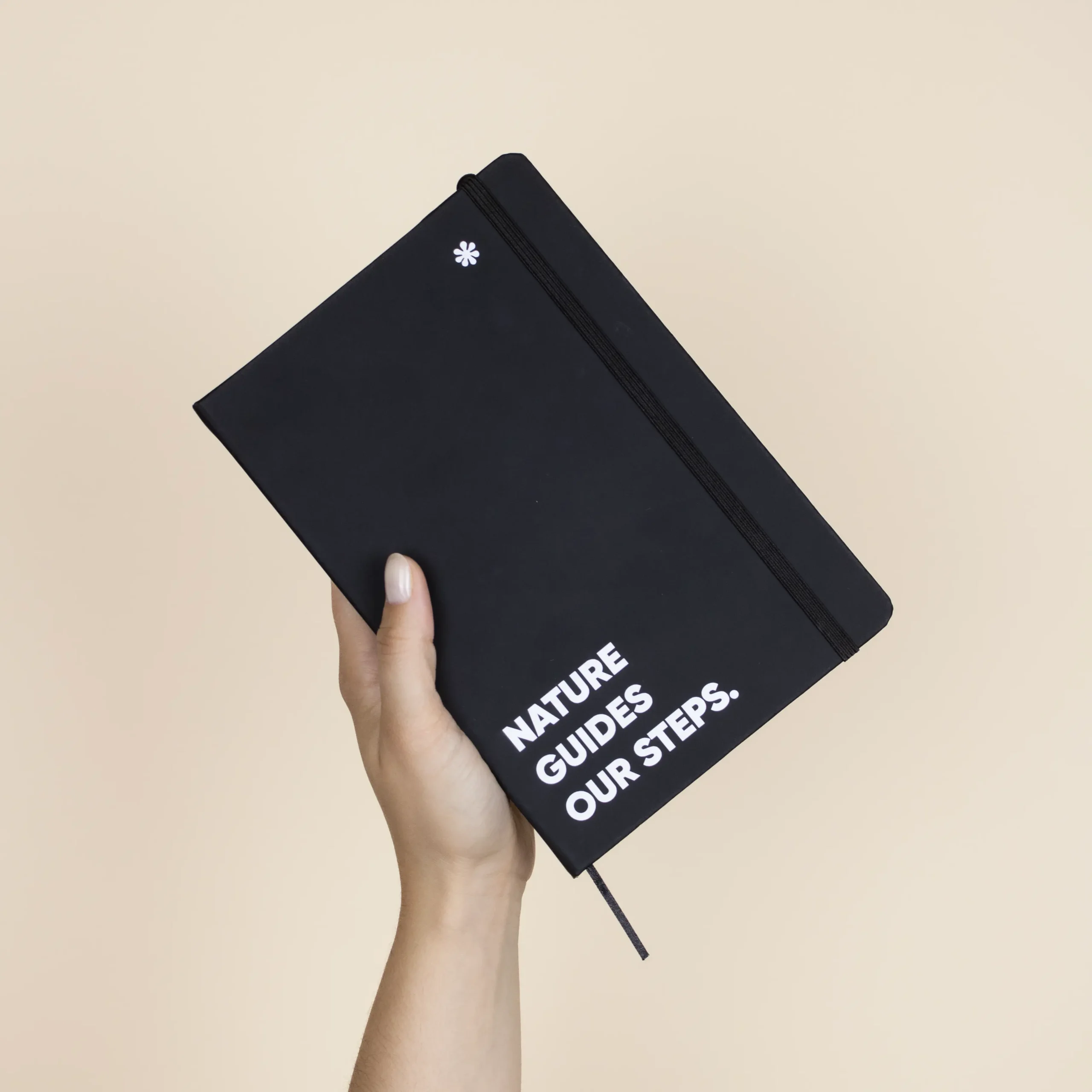 Carnet recyclé FLEX NOIR Carnet recyclé avec fermeture élastique noir