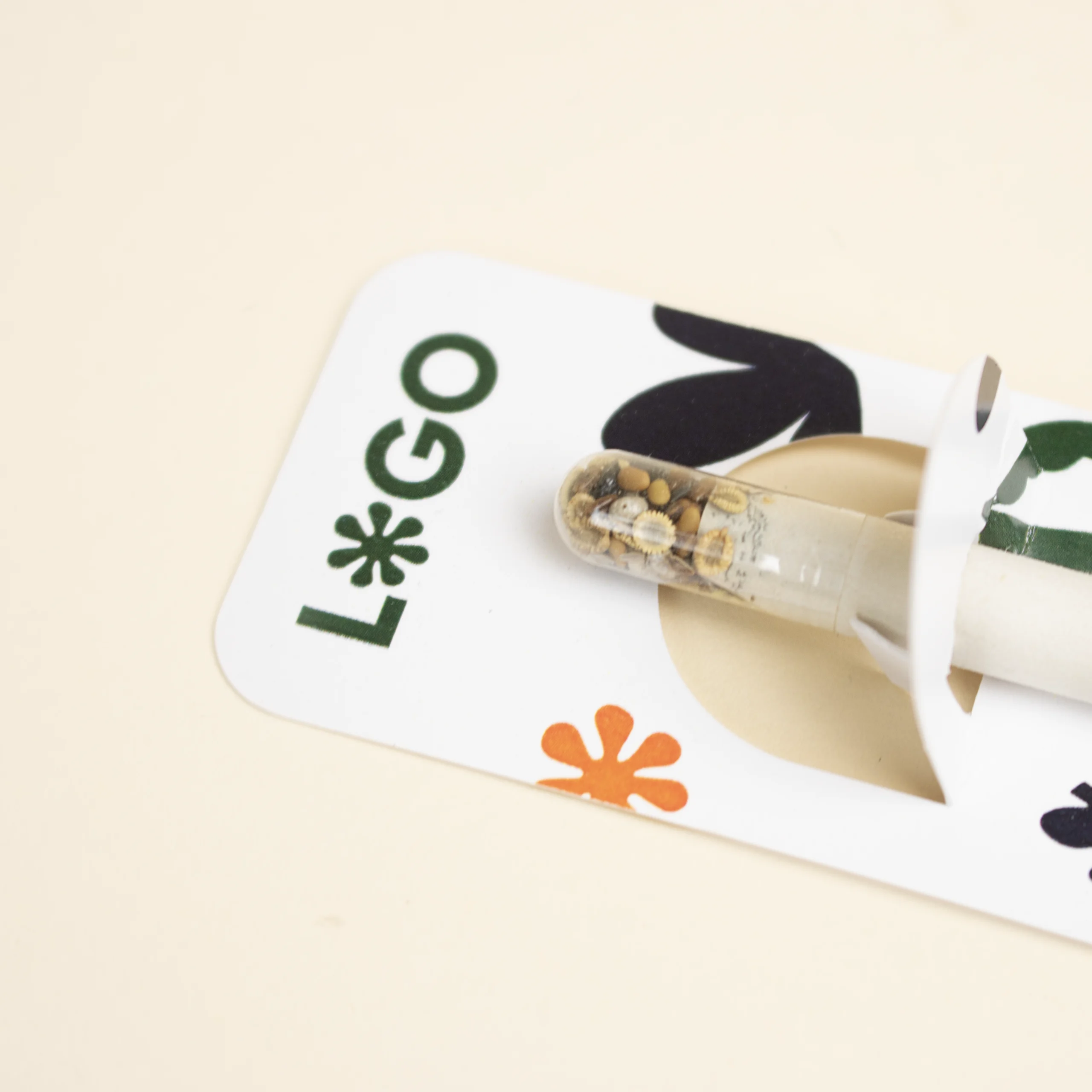 Lapices plantables con Blister blanco personalizado detalle semillas
