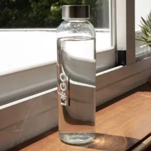 Botella de cristal personalizada ventana al sol