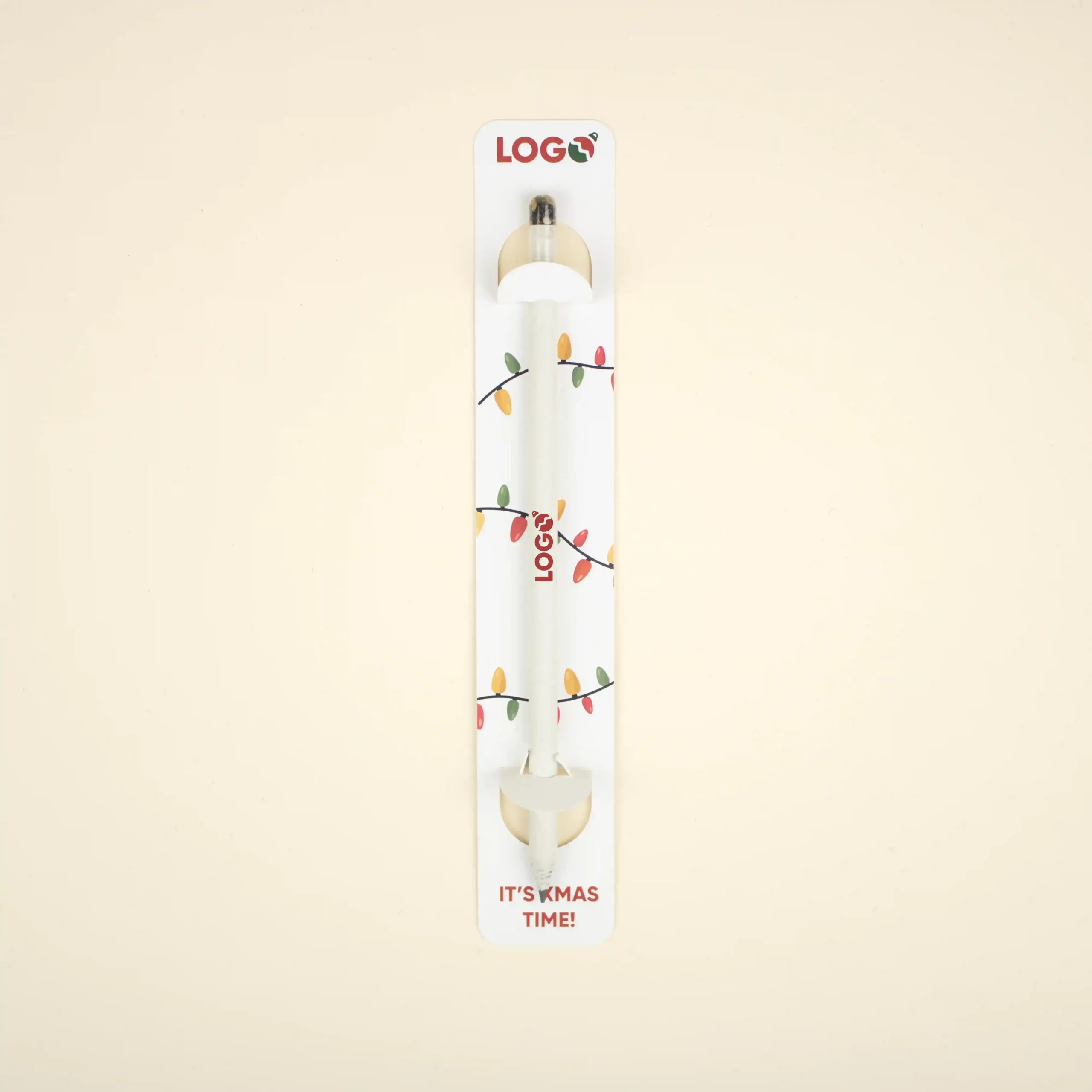 Lápiz plantable personalizado con diseño de Navidad