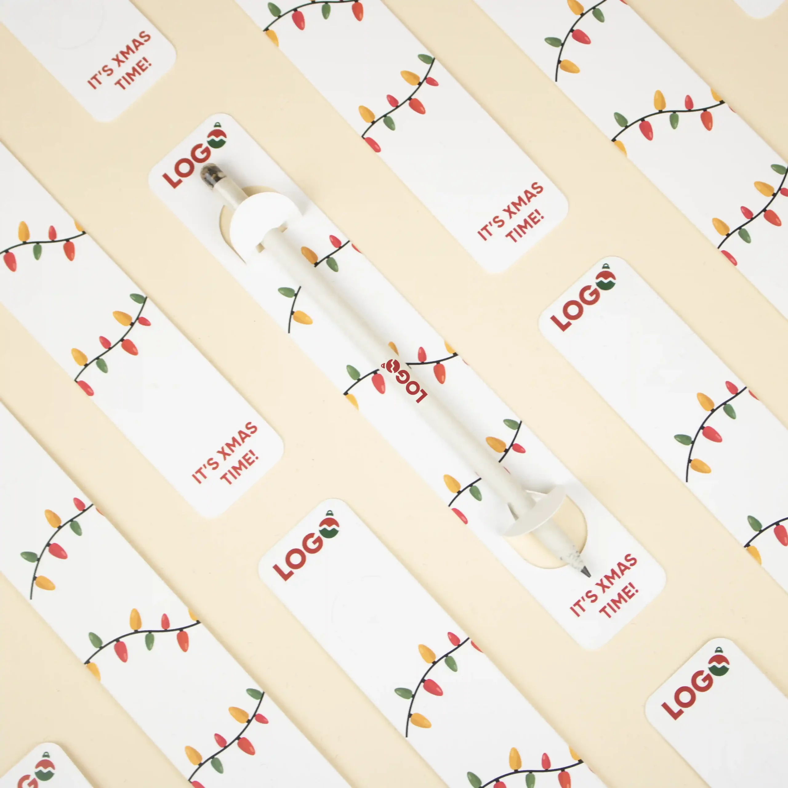 Lápices plantables personalizados con diseño de Navidad