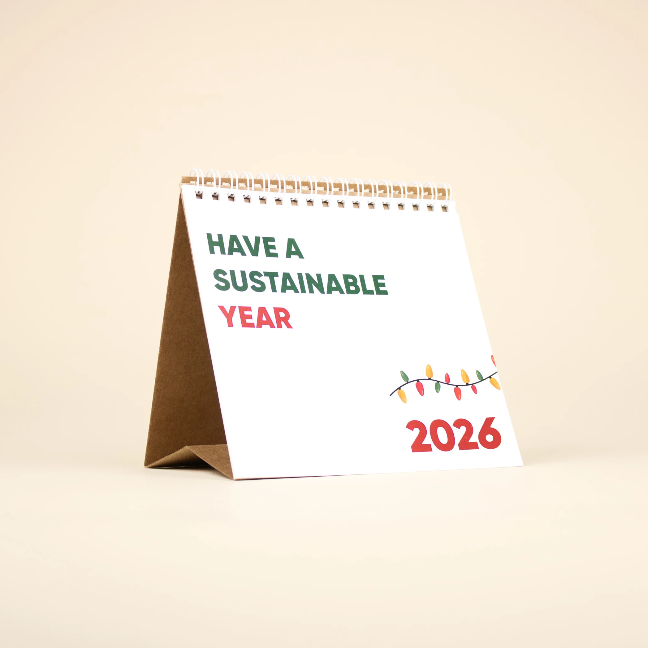 Calendario ecológico personalizado para regalo de empresa de Navidad