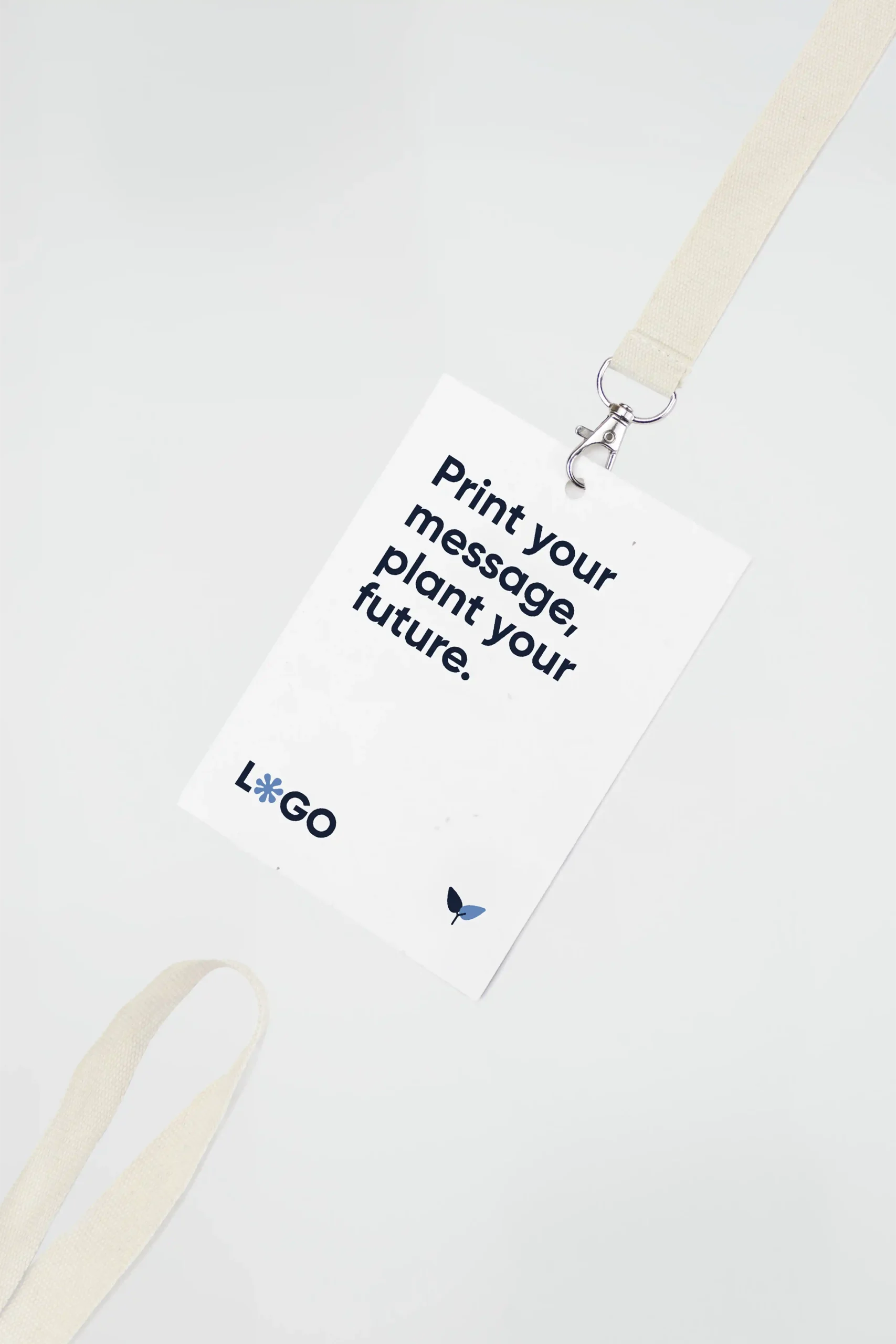 Acreditación personalizada con lanyard de algodón