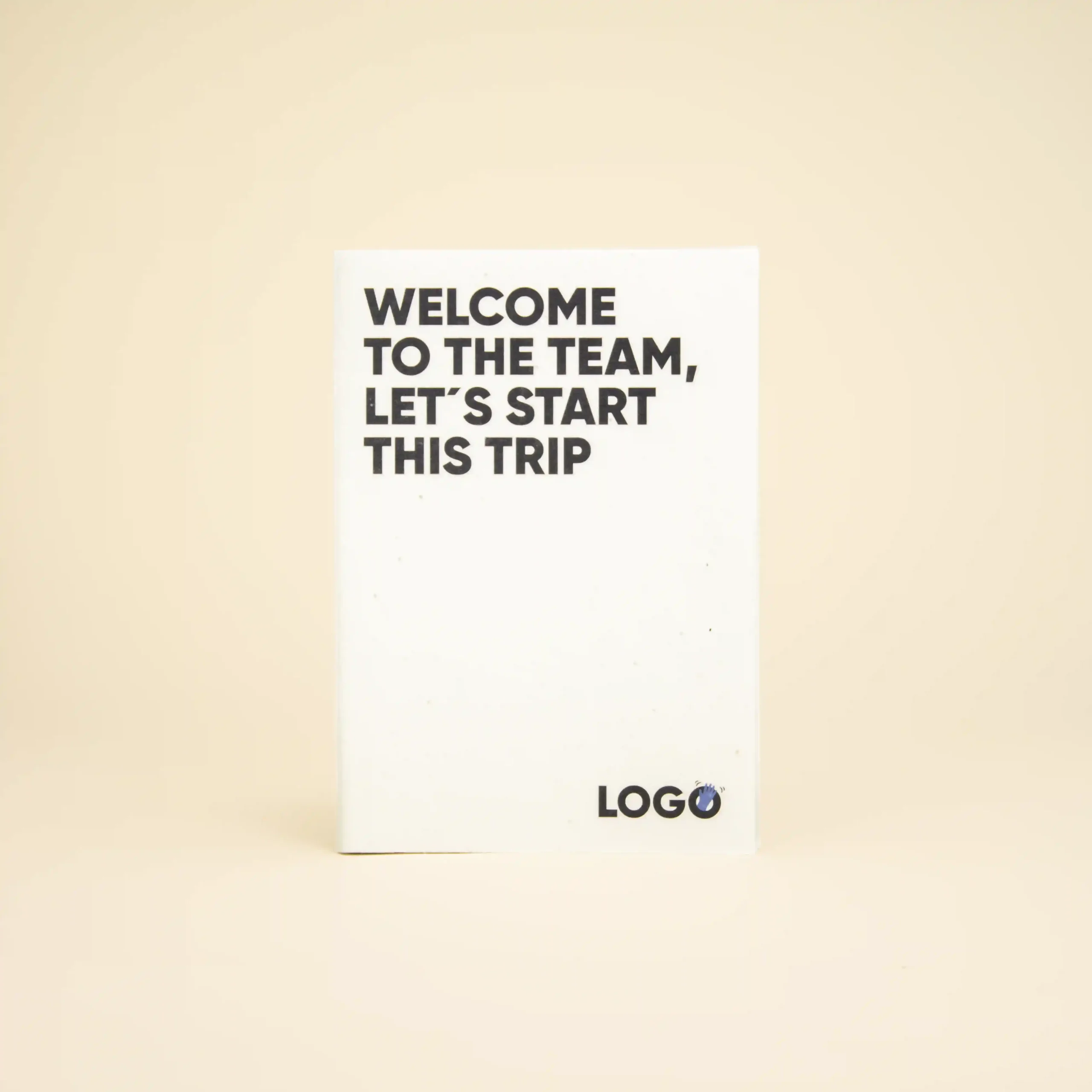 Cuaderno plantable blanco personalizado