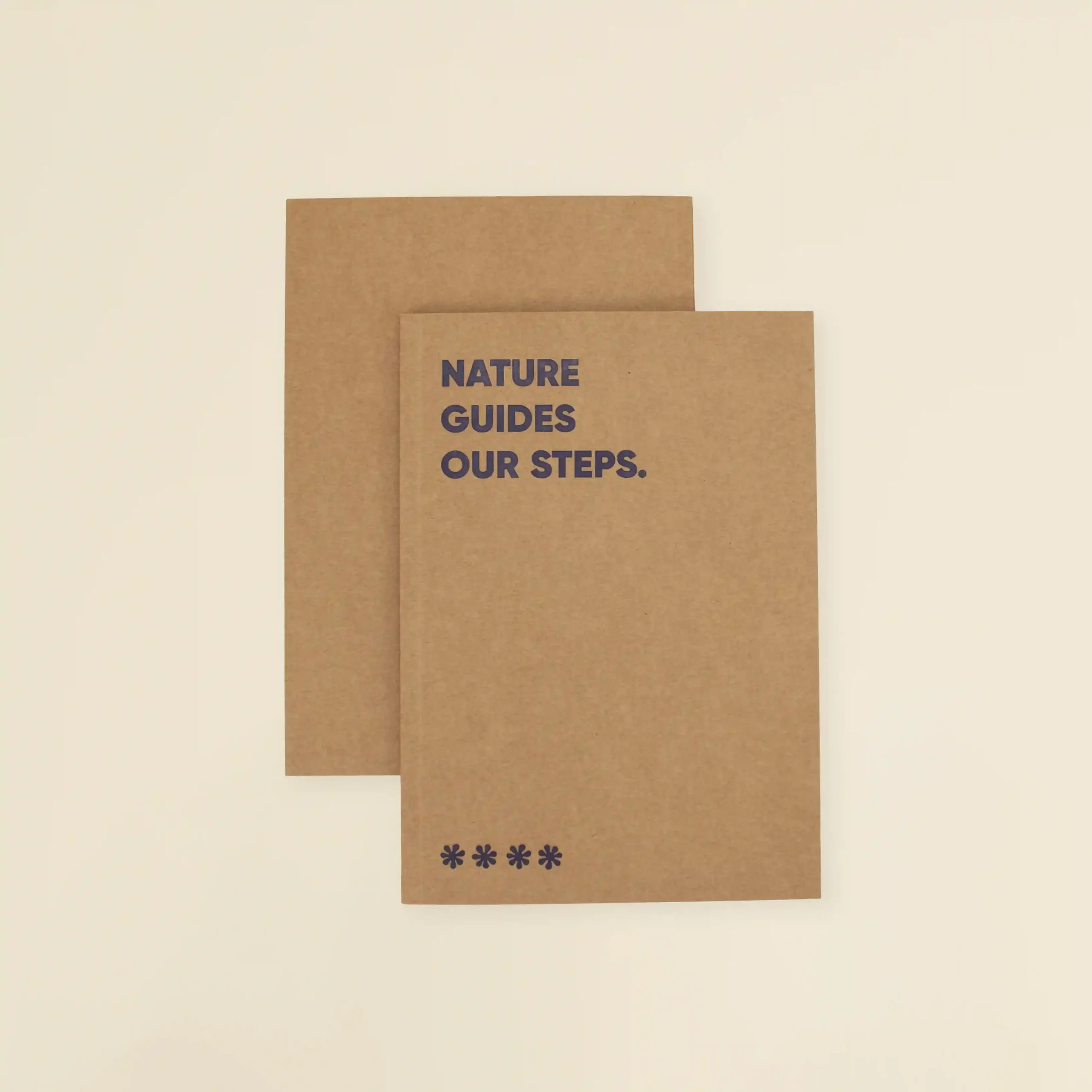 Cuaderno ecológico kraft personalizado, delantera y trasera