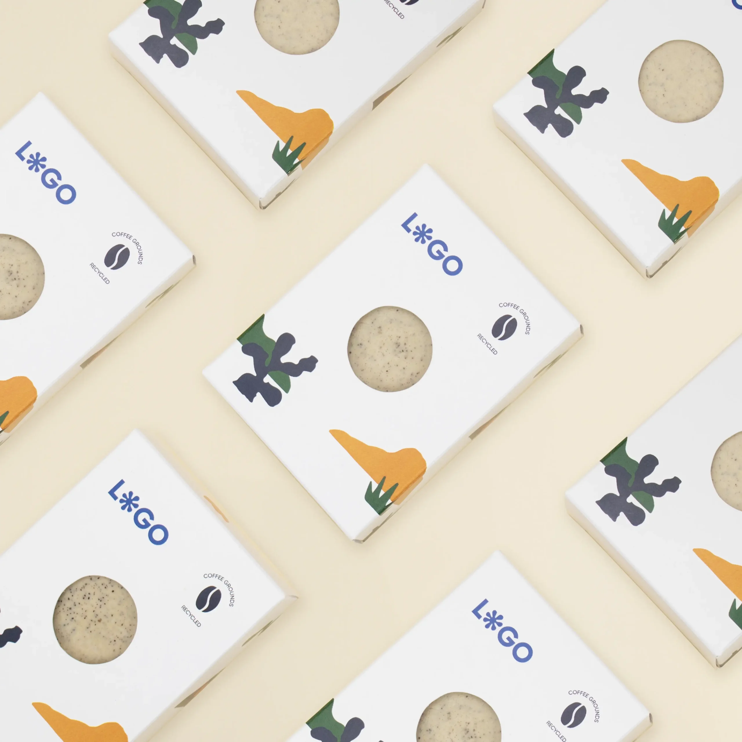 jabones artesanales dentro de cajas blancas personalizadas