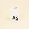 Díptico A6 plantable Tarjeta díptico A6 en papel plantable impresa en la cara exterior y en la cara interior