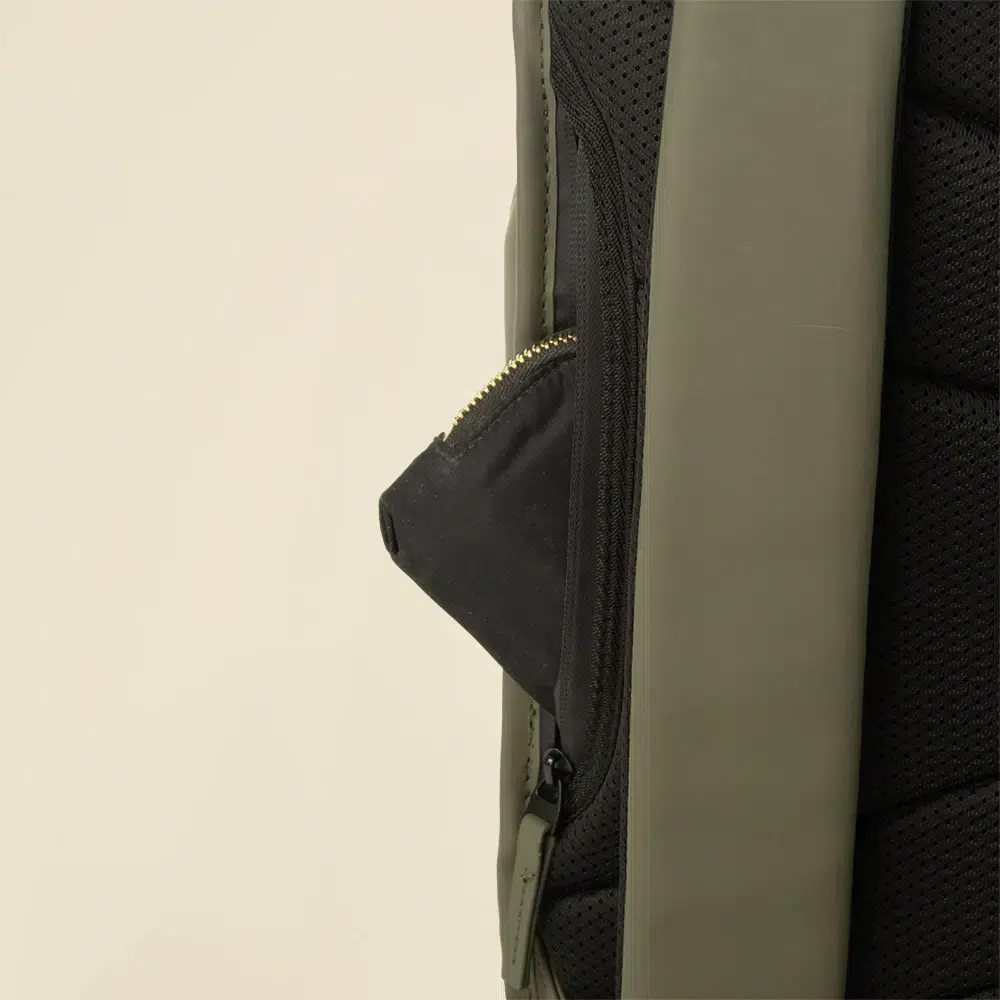 Cremallera de mochila reciclada con cierre roll top