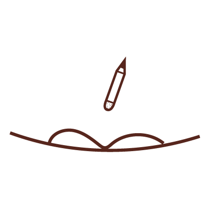 Icono instrucciones de plantado lapiz con semillas