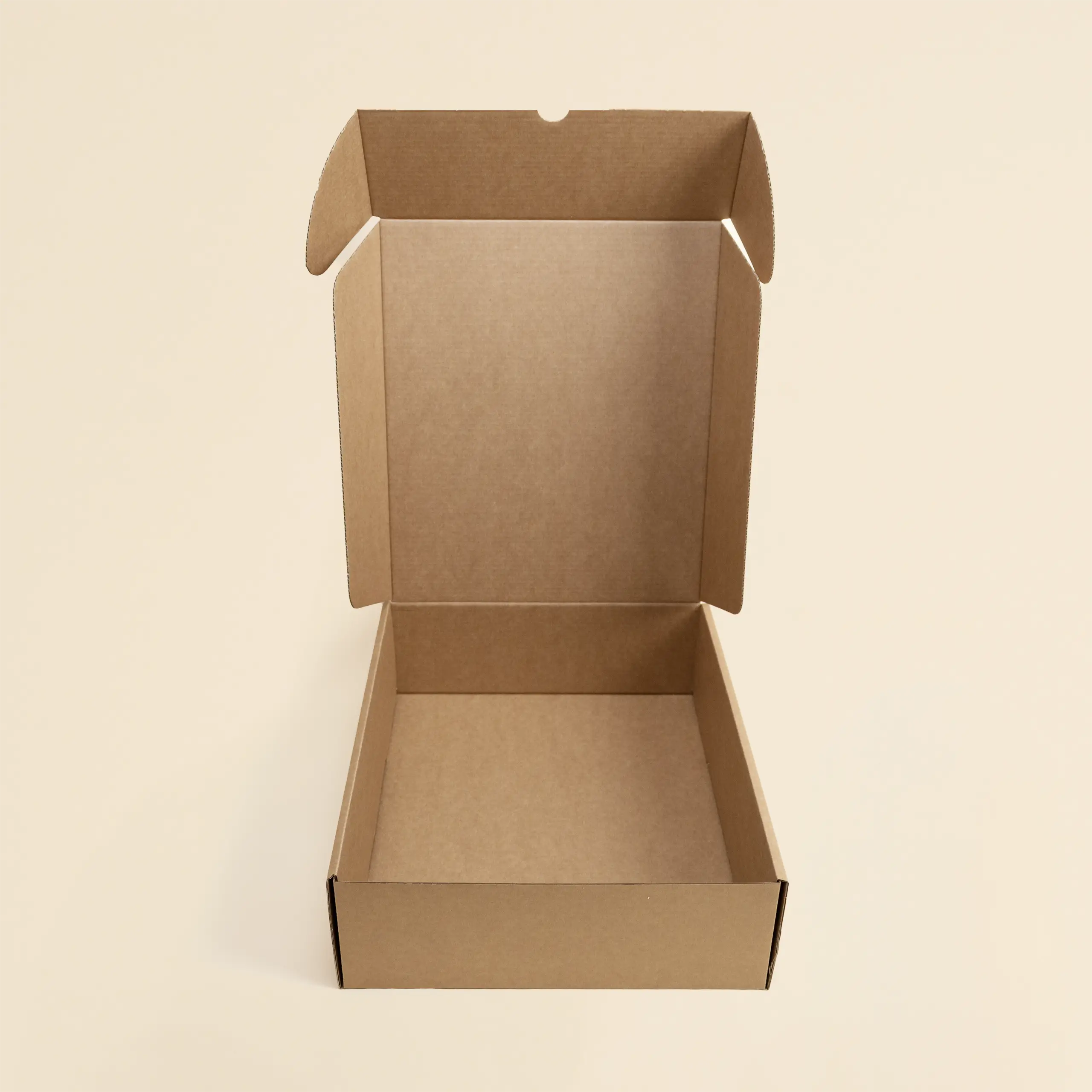 Caja M ecológica Caja M personalizada vacía abierta