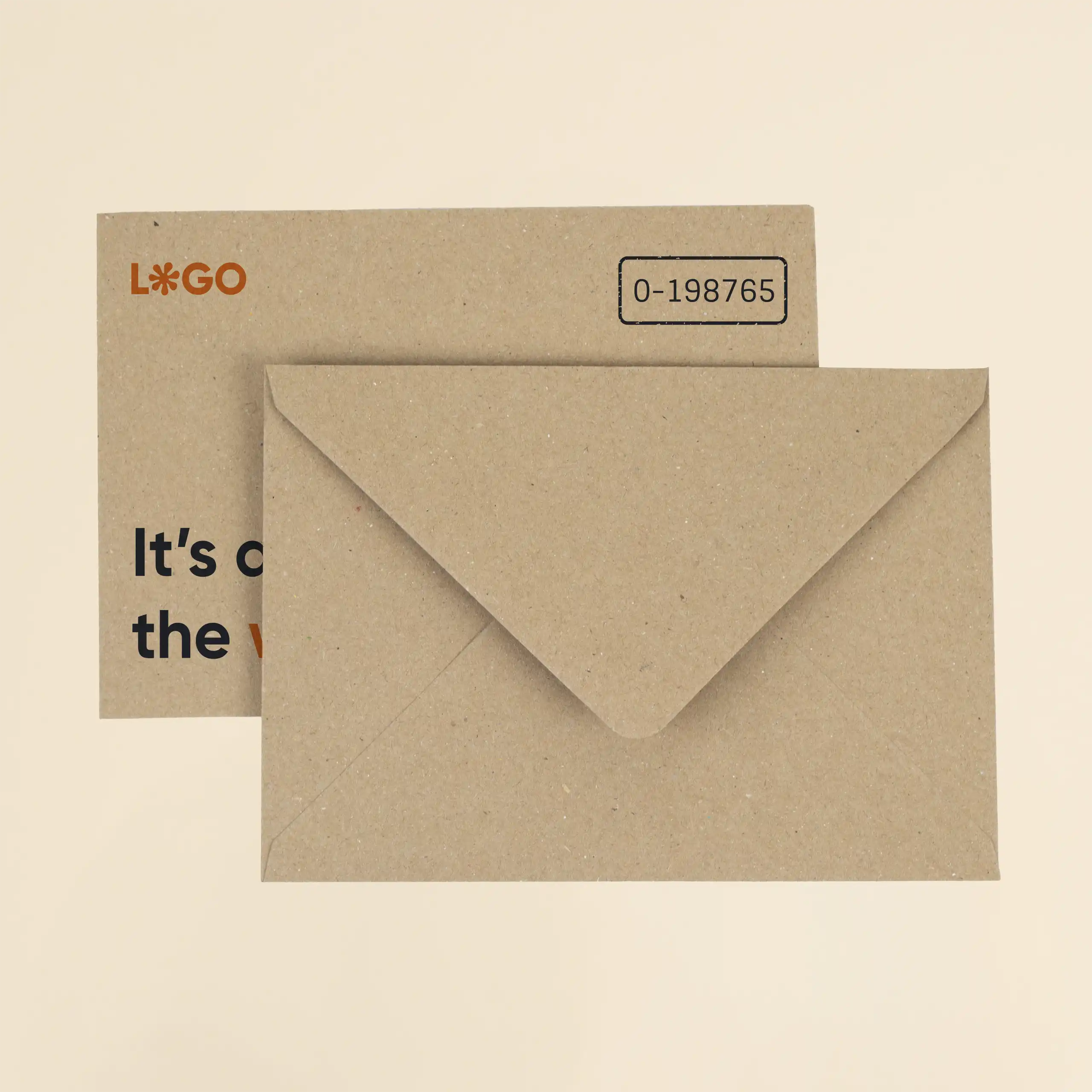 2 sobres kraft personalizados en formato C5