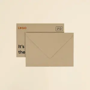 2 sobres kraft personalizados en formato C6