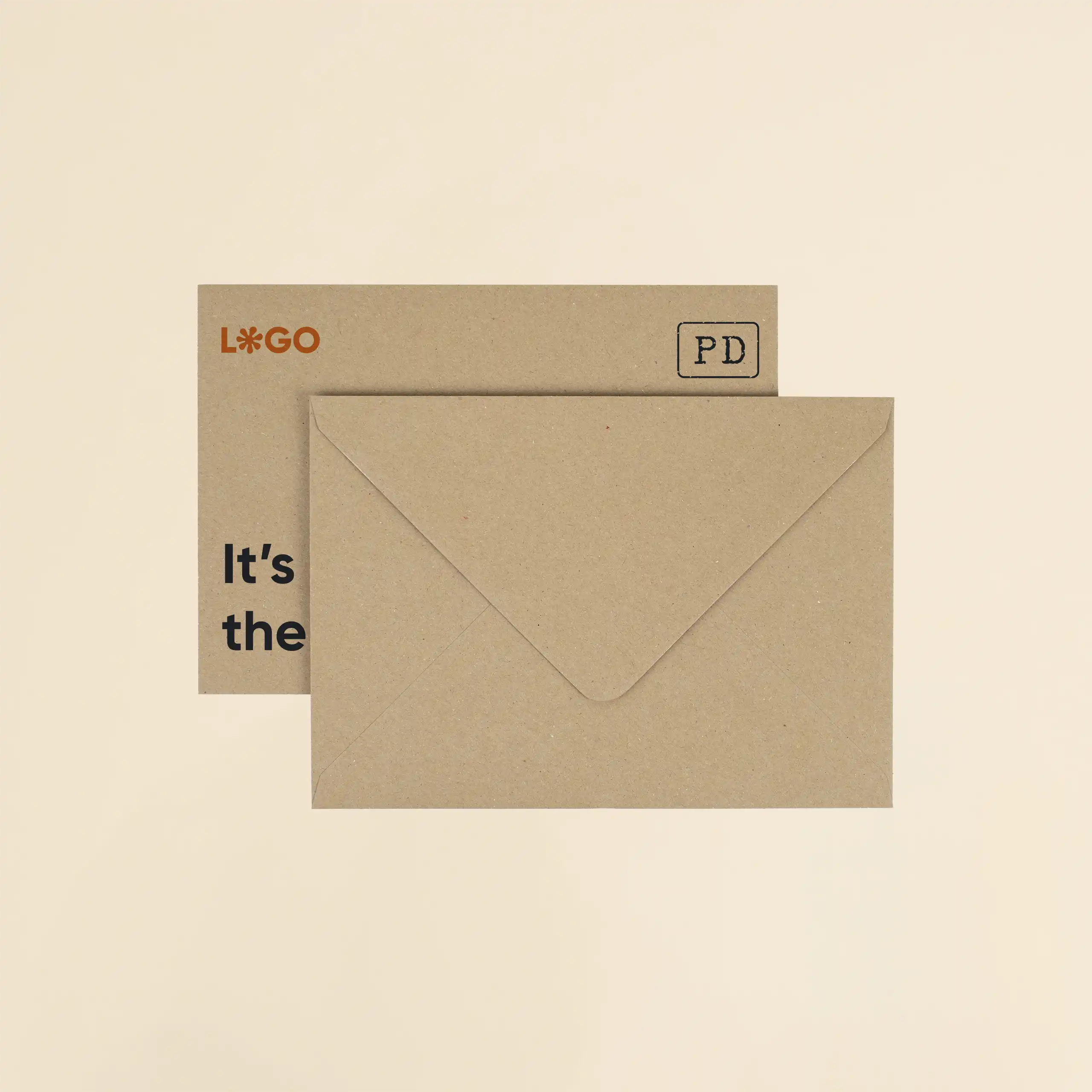 2 sobres kraft personalizados en formato C6