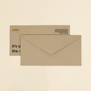 2 sobres kraft personalizados en formato DL