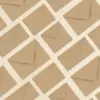 Imagen patrón de traseras de sobres kraft en diferentes tamaños