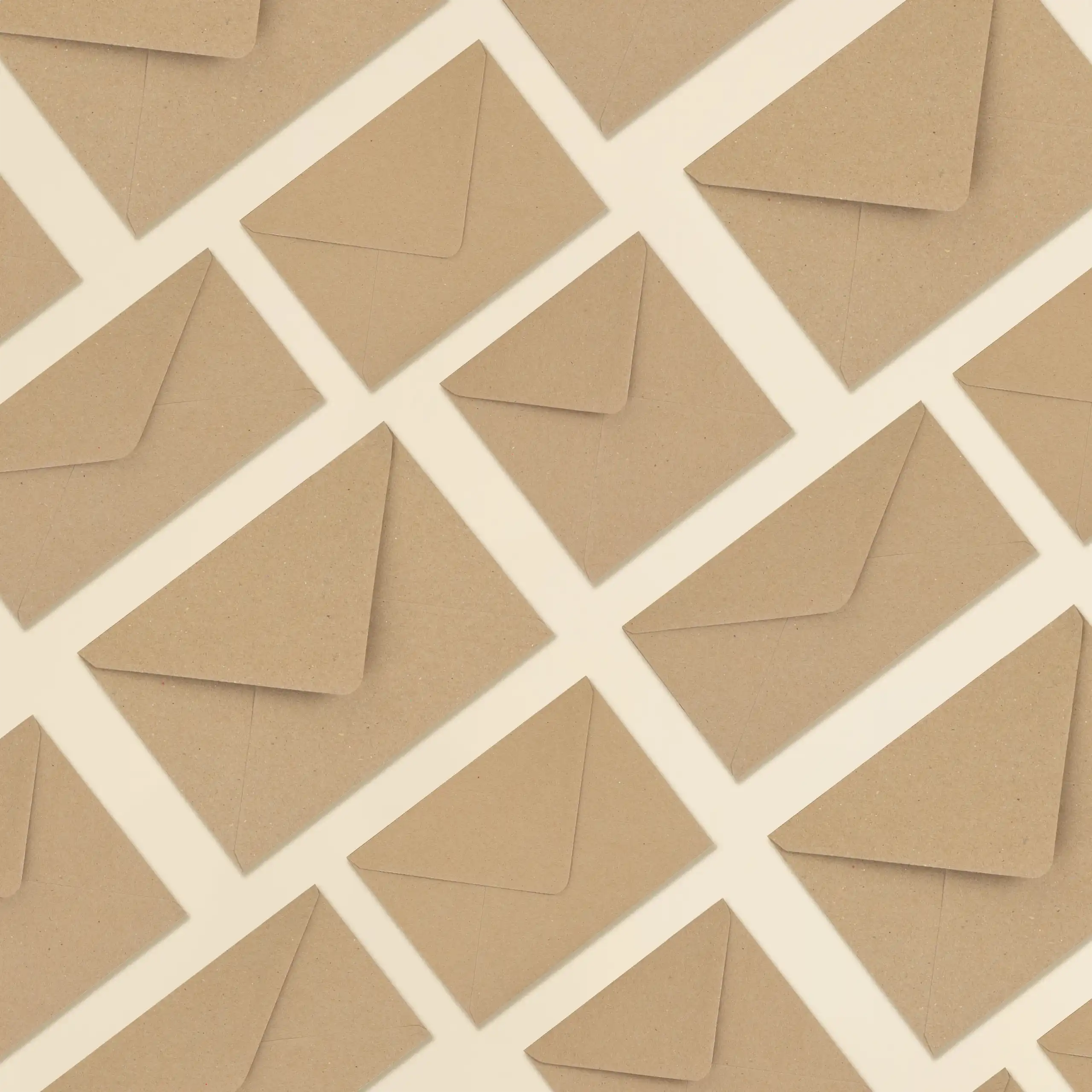 Imagen patrón de traseras de sobres kraft en diferentes tamaños