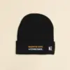 Gorro de invierno negro ecológico personalizado